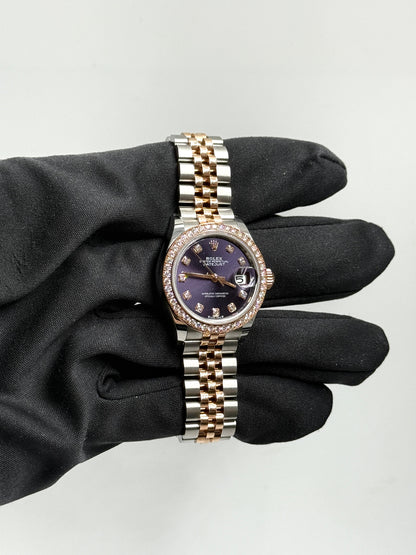 Rolex Lady-Datejust 279381RBR G PURPLE JUB