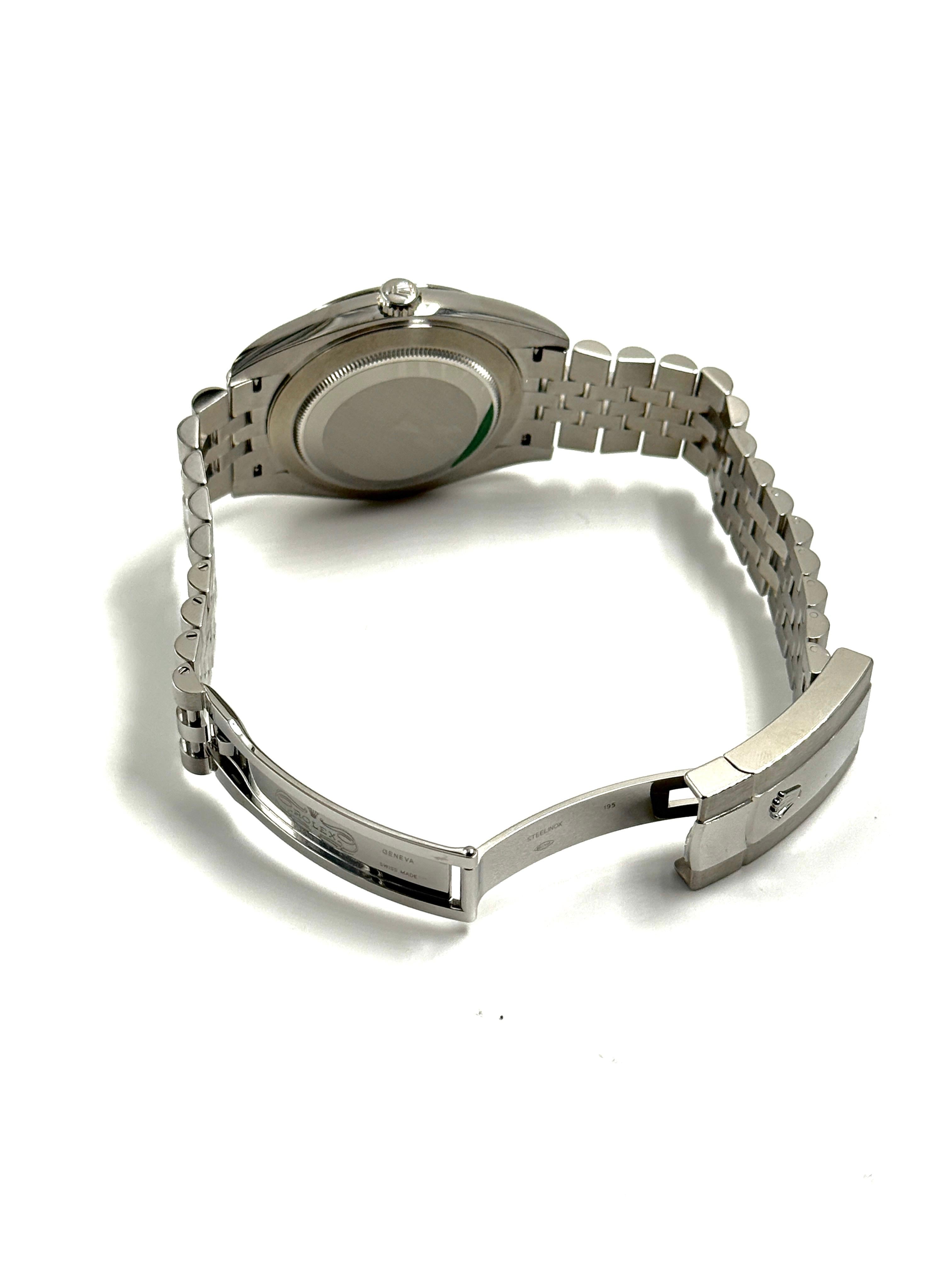 Rolex Datejust 41 126300 Weißes römisches Jubiläum 2024
