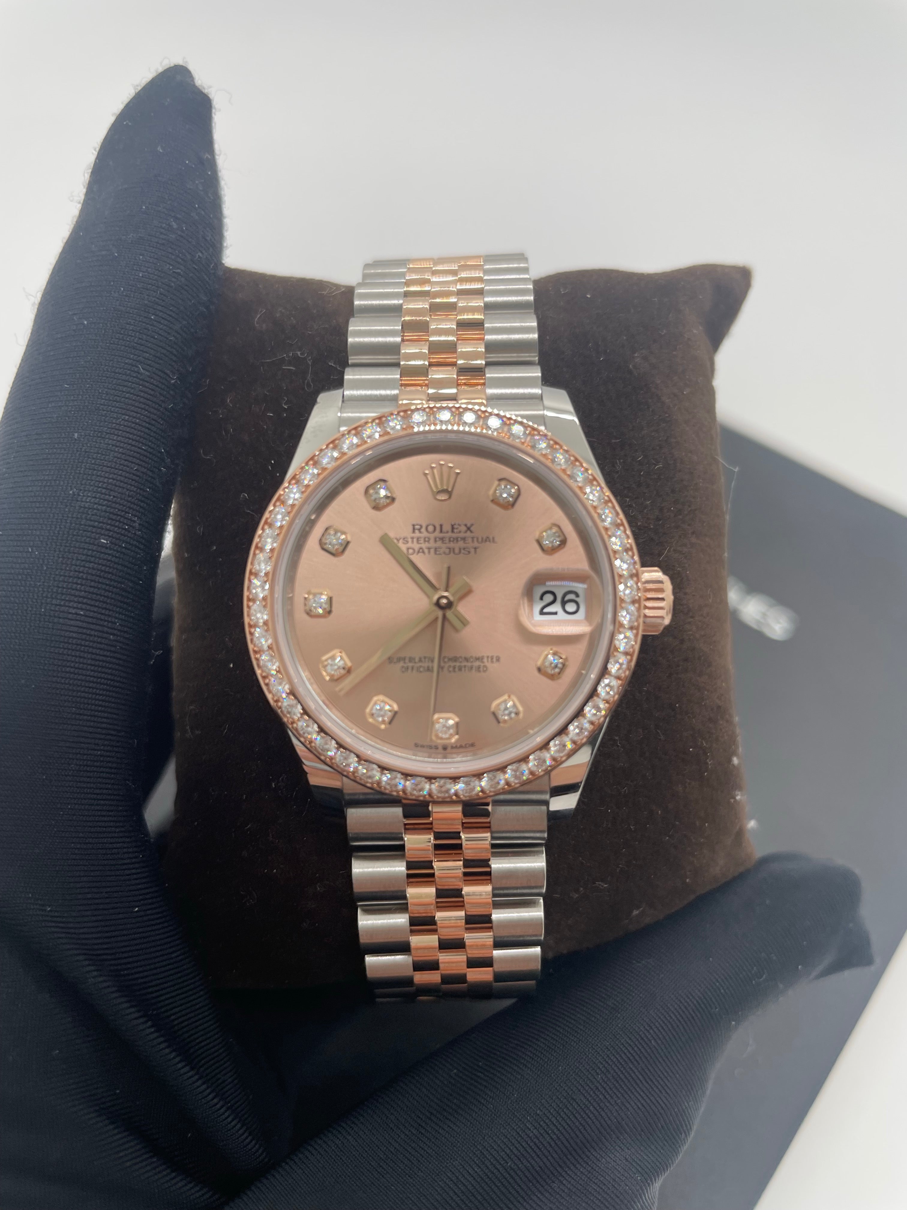 Rolex Datejust 31 278381RBR Pink Index Jubilee