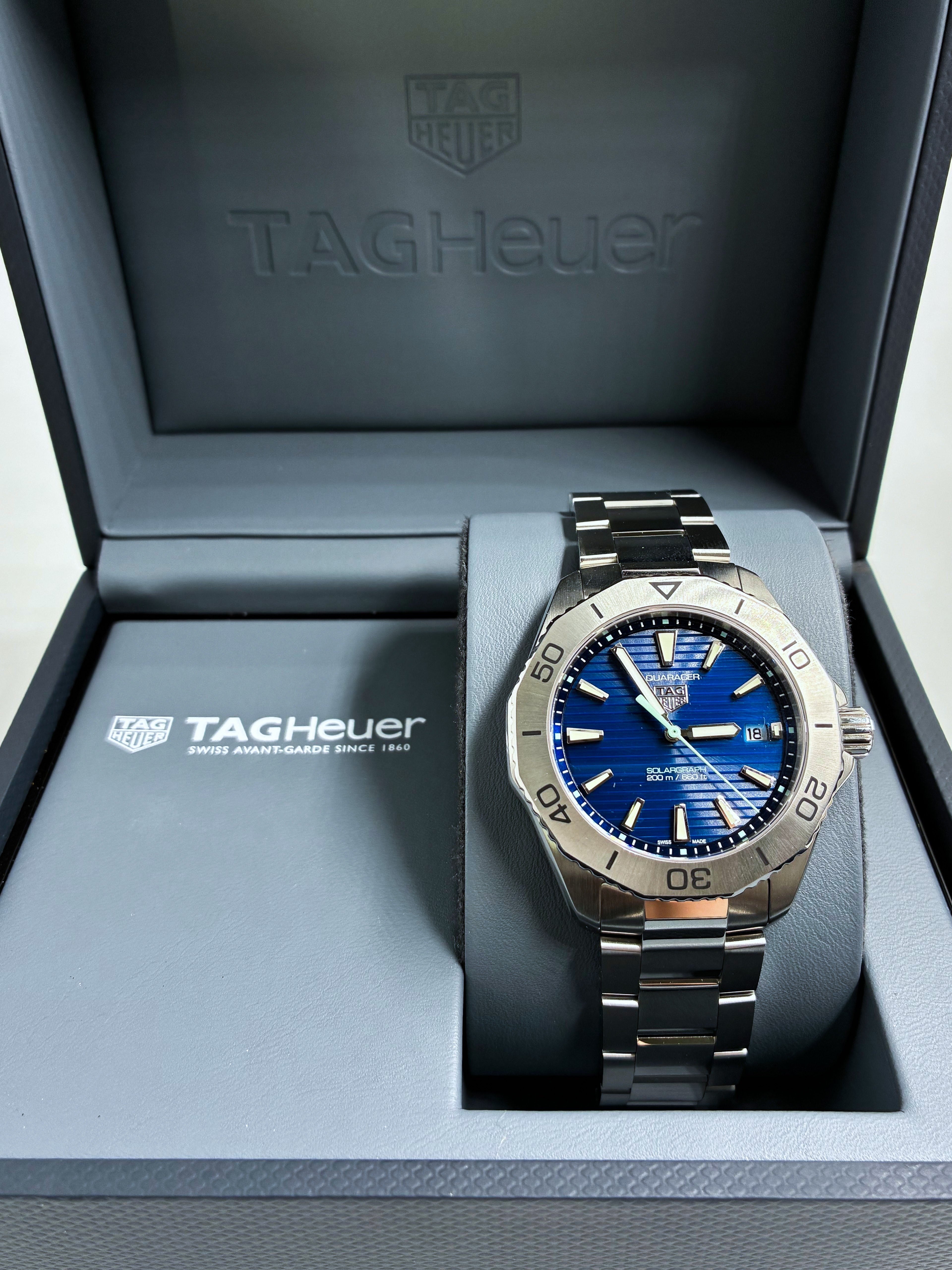 TAG Heuer WBP1113.BA0000 Aquaracer Professional 200 Solargraph 40 Stainless Steel