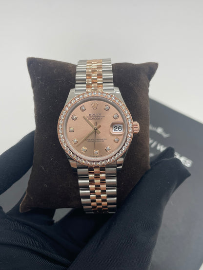 Rolex Datejust 31 278381RBR Pink Index Jubilee