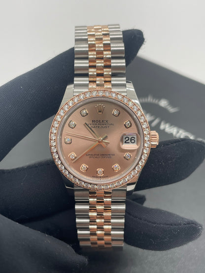 Rolex Datejust 31 278381RBR Pink Index Jubilee