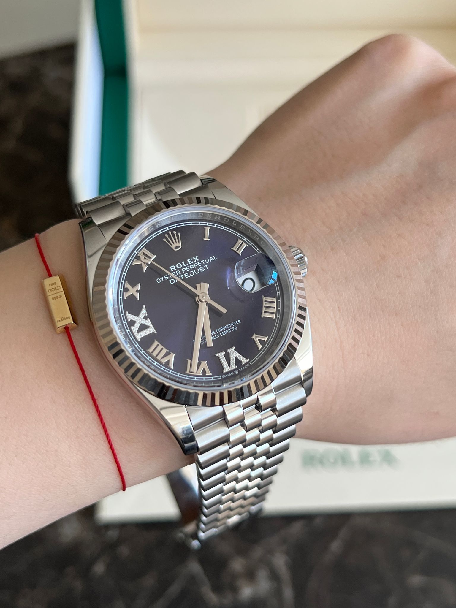 Rolex Datejust 36 126234 Lila VIIX Jubiläum 2024