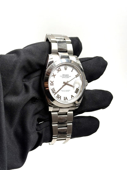 Rolex Datejust 41 126300 Weiße römische Auster 2024