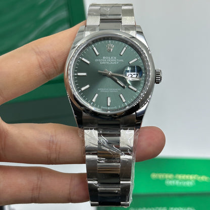 Rolex Datejust 36 126200 GREEN INDEX OYS