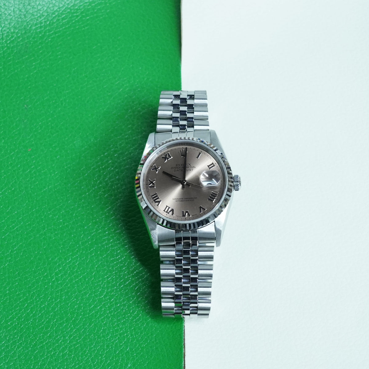 Rolex Datejust 36 16234 Pink Roman Jubilee 1999 full set
