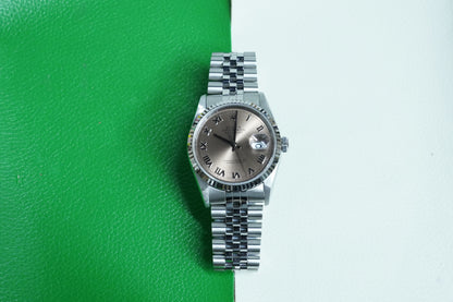 Rolex Datejust 36 16234 Pink Roman Jubilee 1999 full set