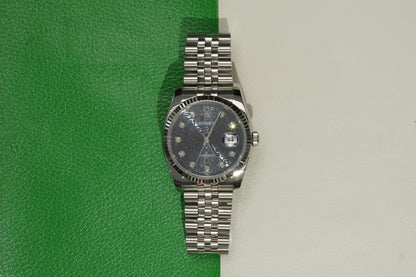 Rolex Datejust 36  116234G Blue Computer Jubilee 2017 Full Set