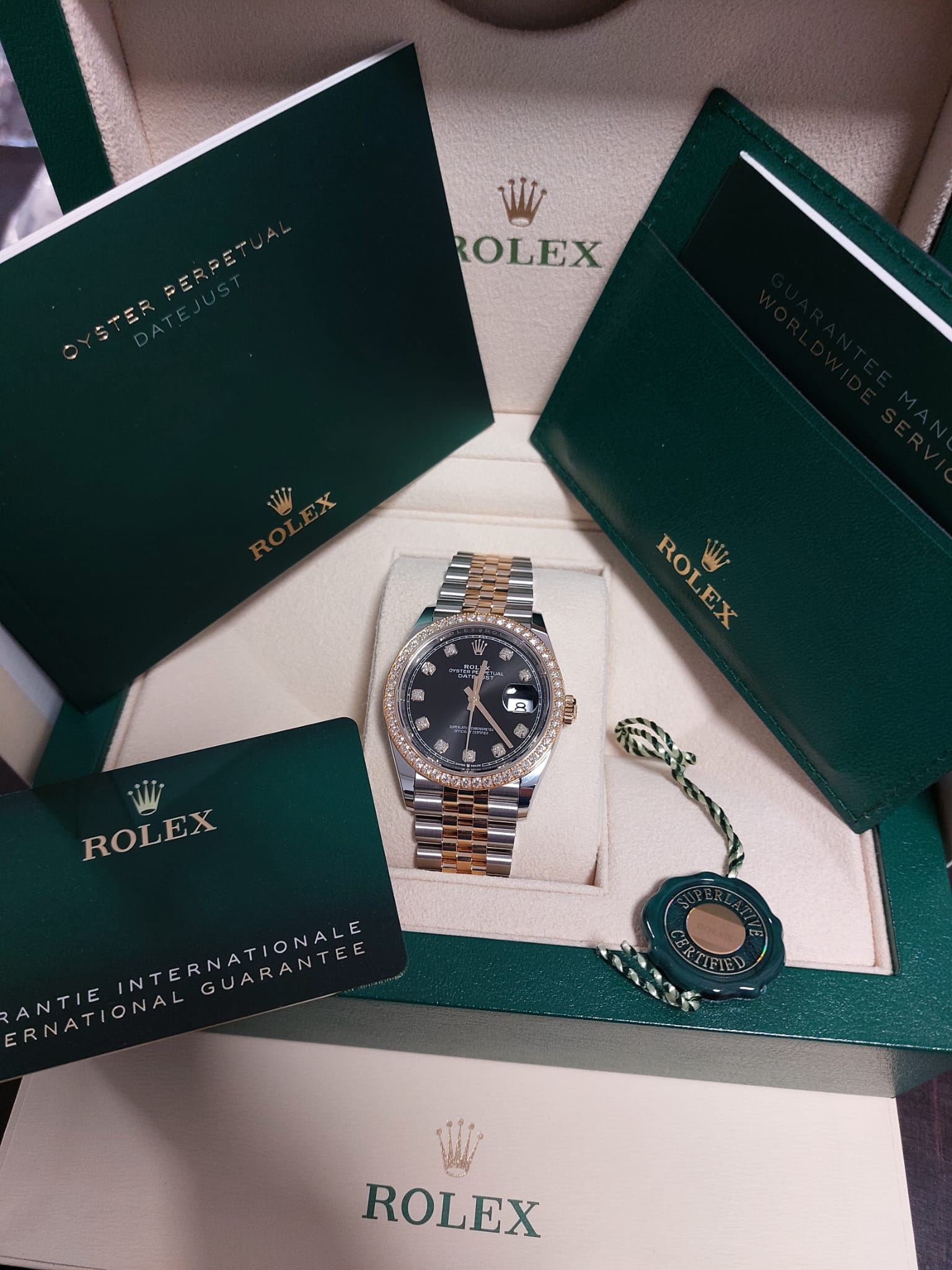 Rolex Datejust 36 126283RBR G Schwarzes Jubiläum 2025