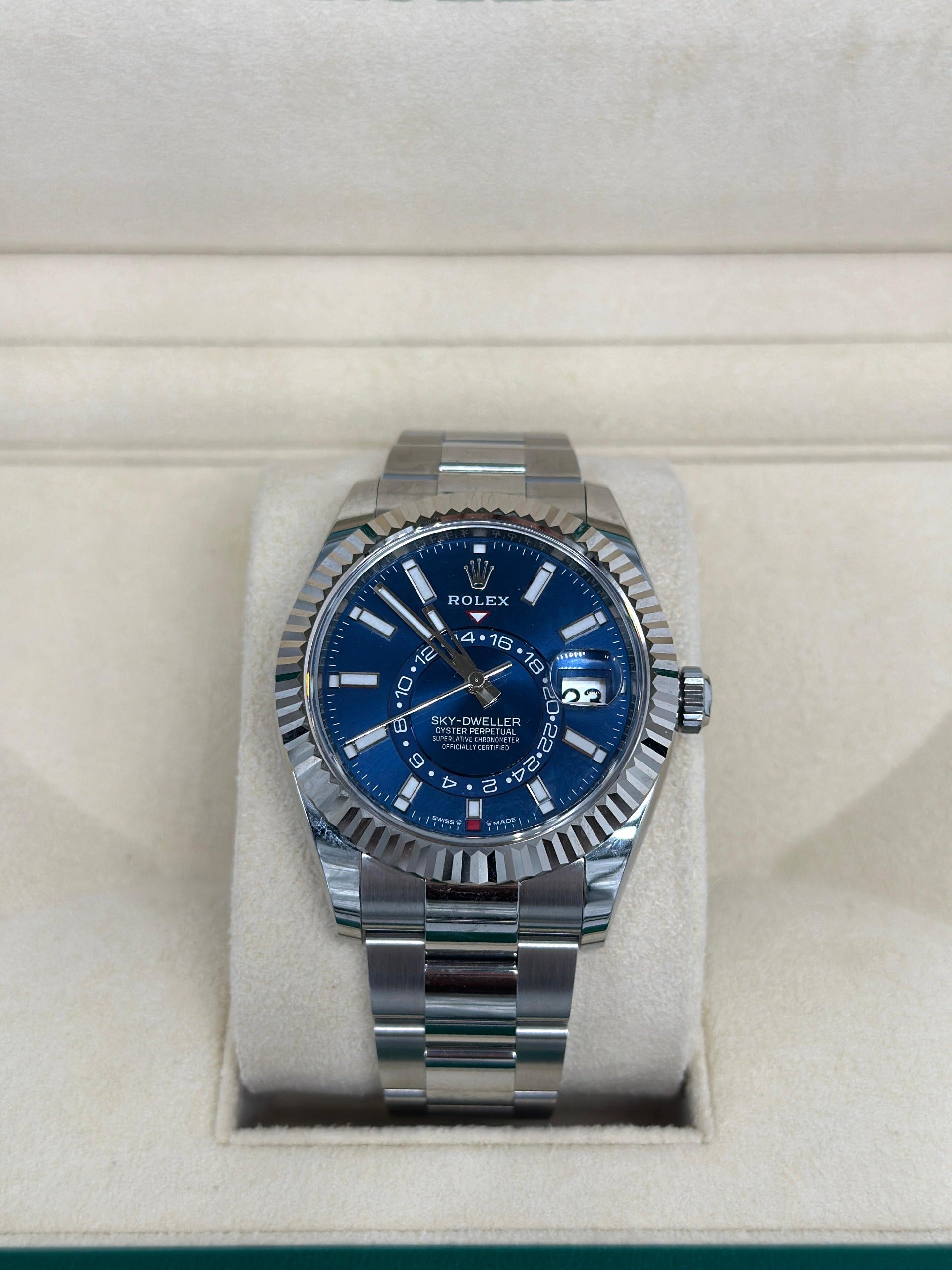 Rolex Sky-Dweller 42 mm 336934 Blaue Auster 2023