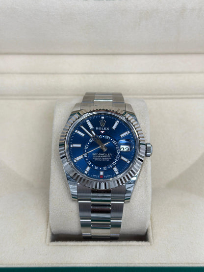 Rolex Sky-Dweller 42 mm 336934 Blaue Auster 2023