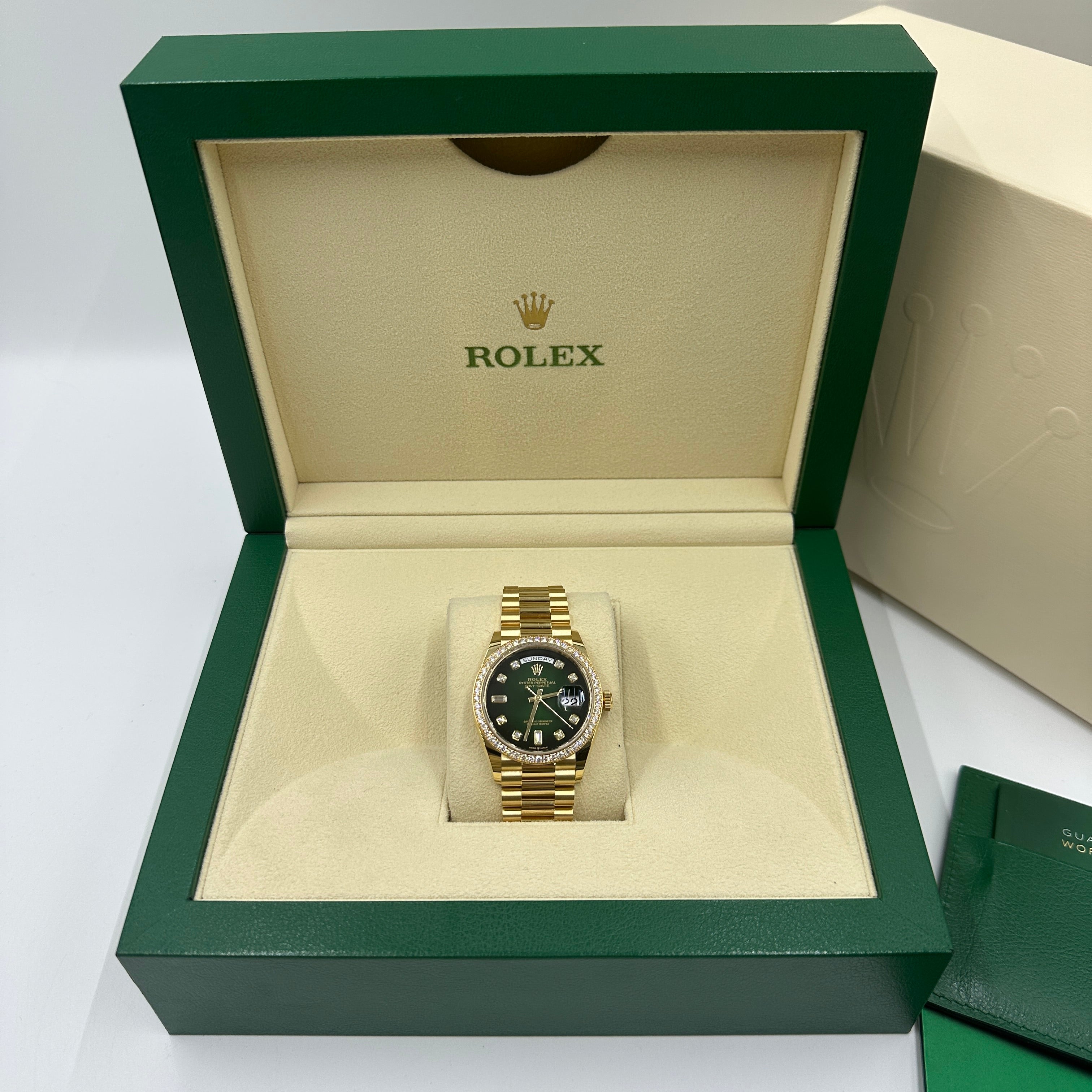 Rolex Day-Date 36 128348RBR G GREEN OMBRE  m128348rbr-0035 2025