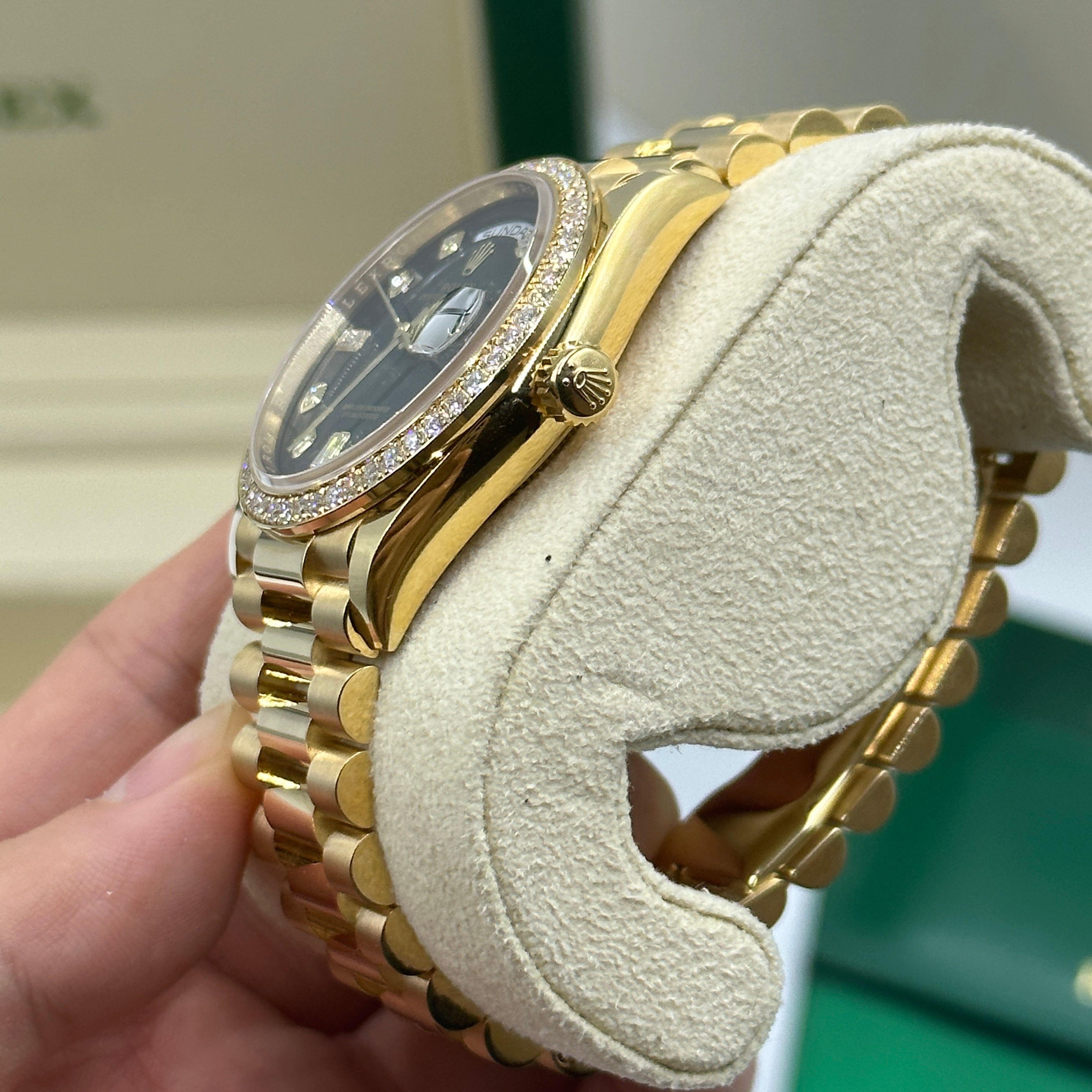 Rolex Day-Date 36 128348RBR G GREEN OMBRE  m128348rbr-0035 2025