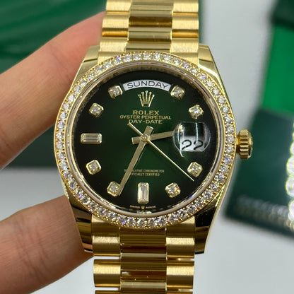 Rolex Day-Date 36 128348RBR G GREEN OMBRE  m128348rbr-0035 2025