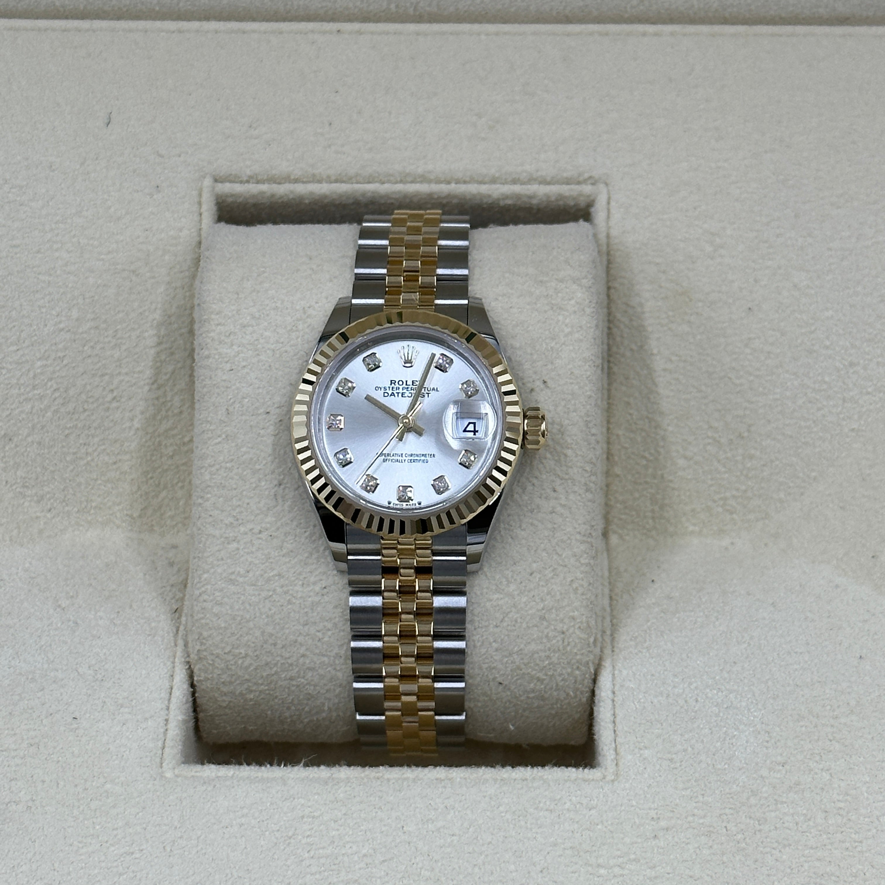Rolex Lady-Datejust 28 279173G Silver Diamonds Jubilee 2026