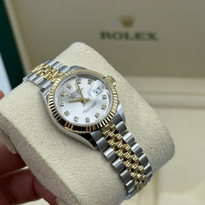 Rolex Lady-Datejust 28 279173G Silver Diamonds Jubilee 2026