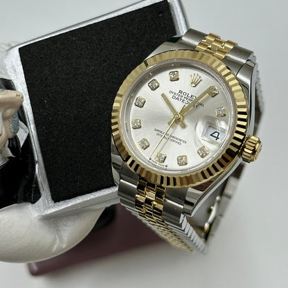 Rolex Lady-Datejust 28 279173G Silver Diamonds Jubilee 2026