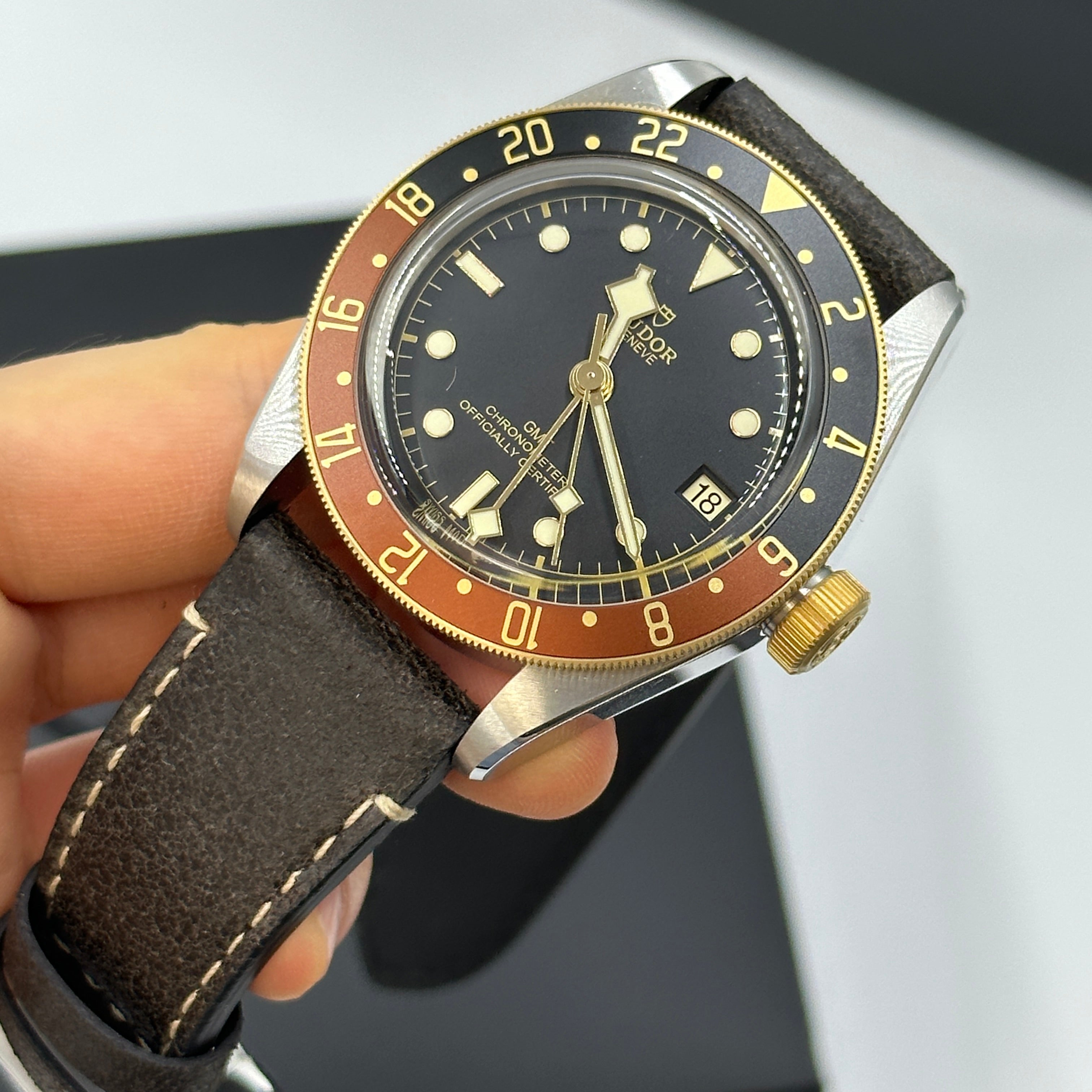 Tudor Black Bay GMT41mm 79833Mn-0003 Leather Strap 2024