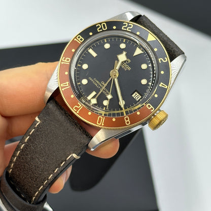 Tudor Black Bay GMT41mm 79833Mn-0003 Leather Strap 2024