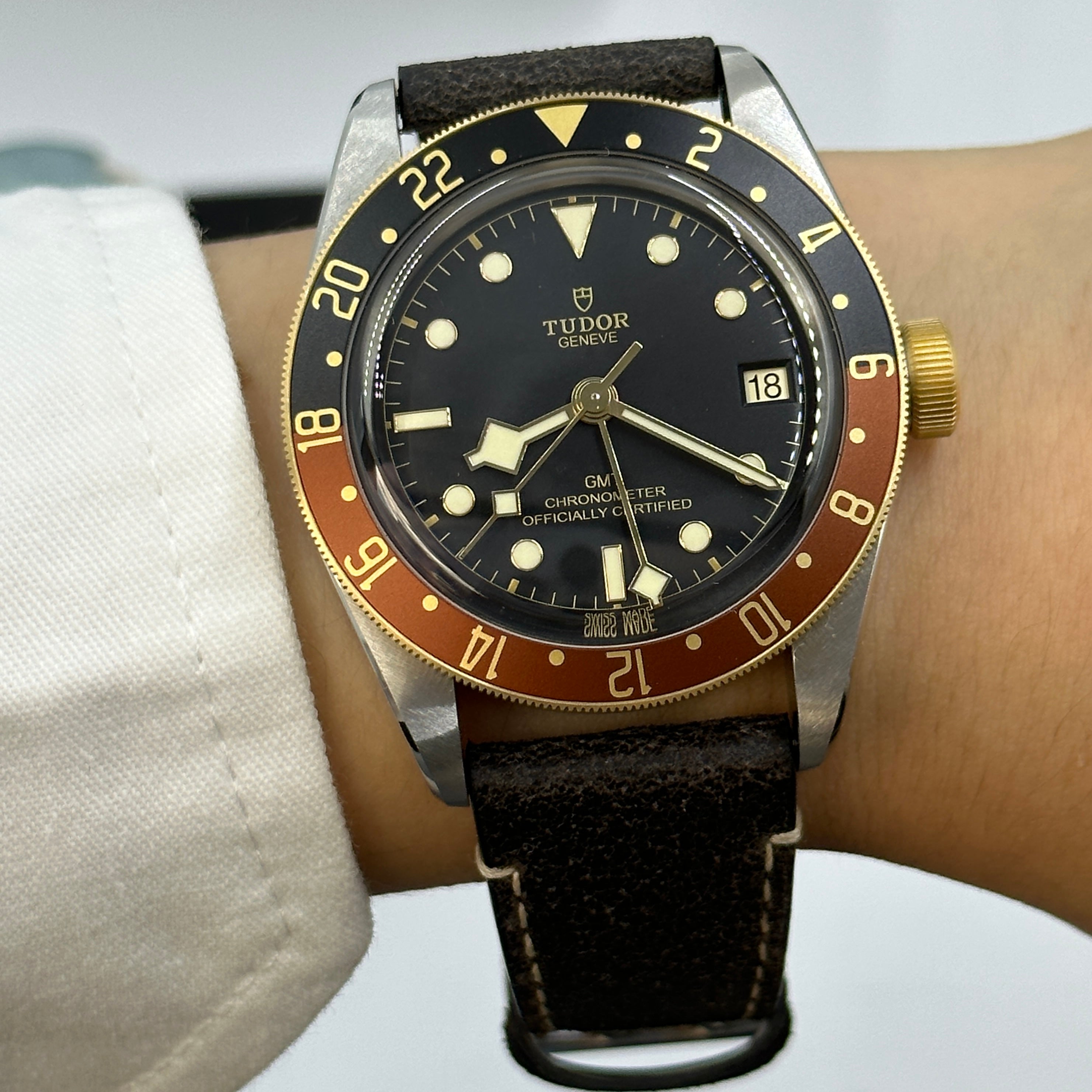 Tudor Black Bay GMT41mm 79833Mn-0003 Leather Strap 2024