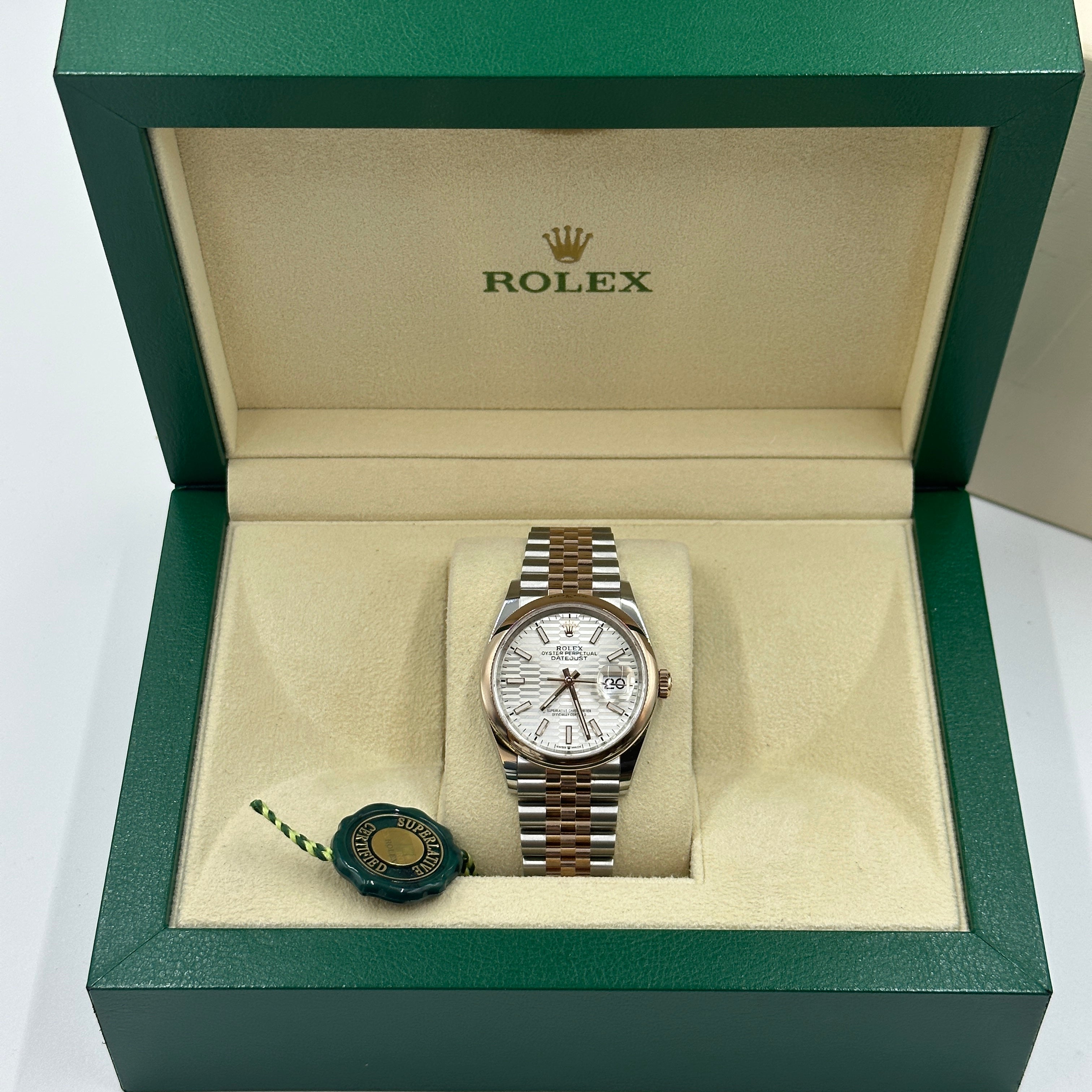 Rolex Datejust 36 126201-0033 Silberne Flöte Jubiläum 2024