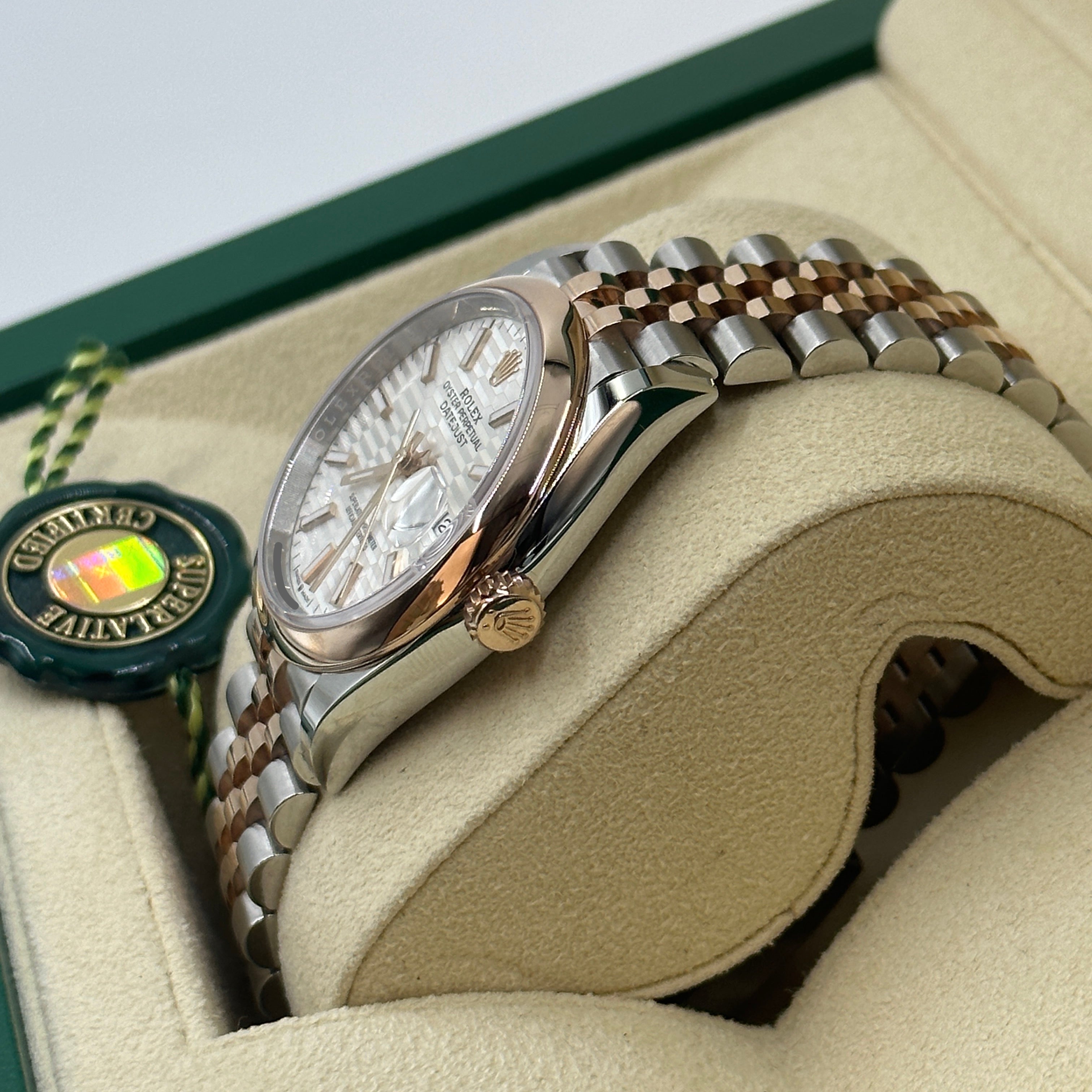 Rolex Datejust 36 126201-0033 Silberne Flöte Jubiläum 2024