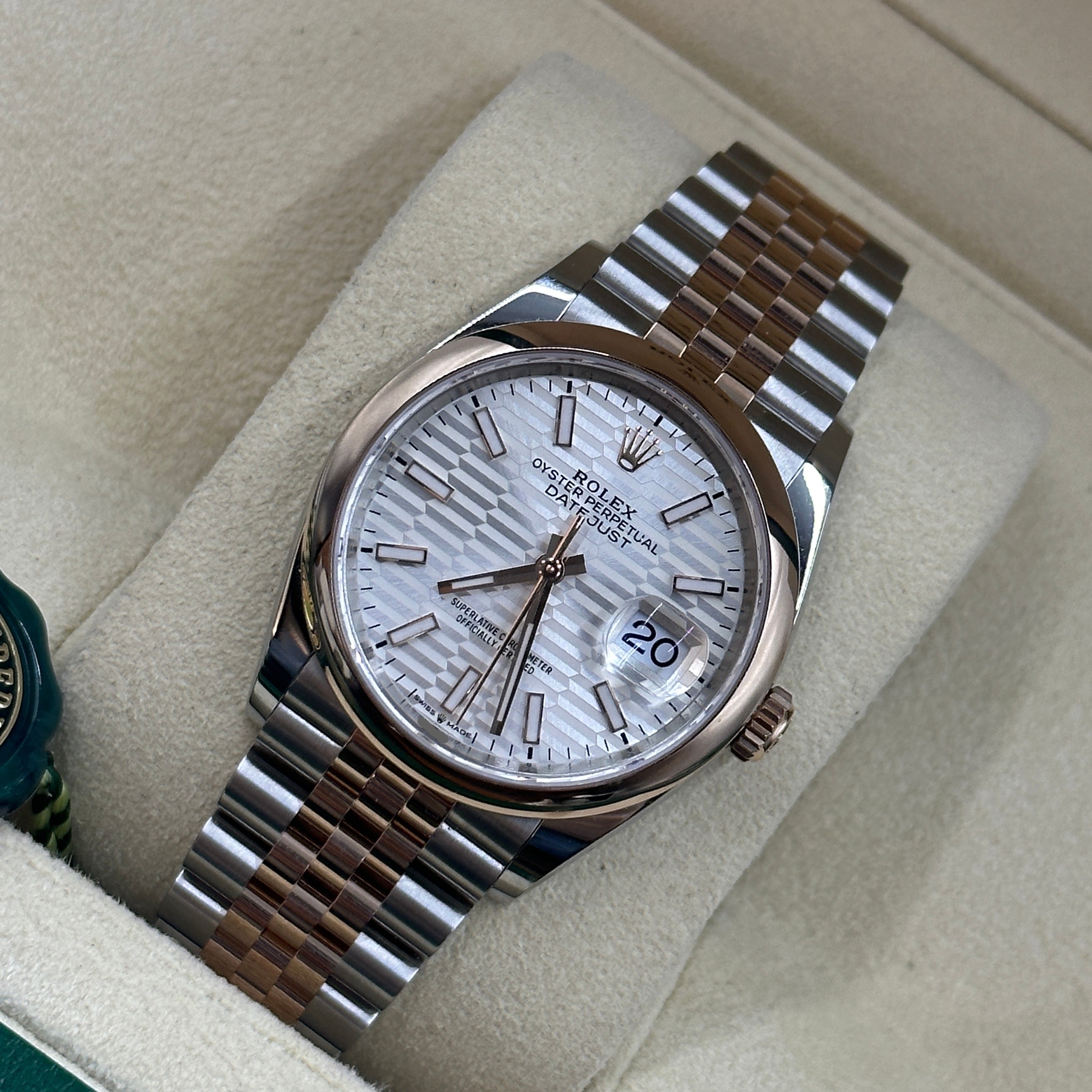 Rolex Datejust 36 126201-0033 Silberne Flöte Jubiläum 2024