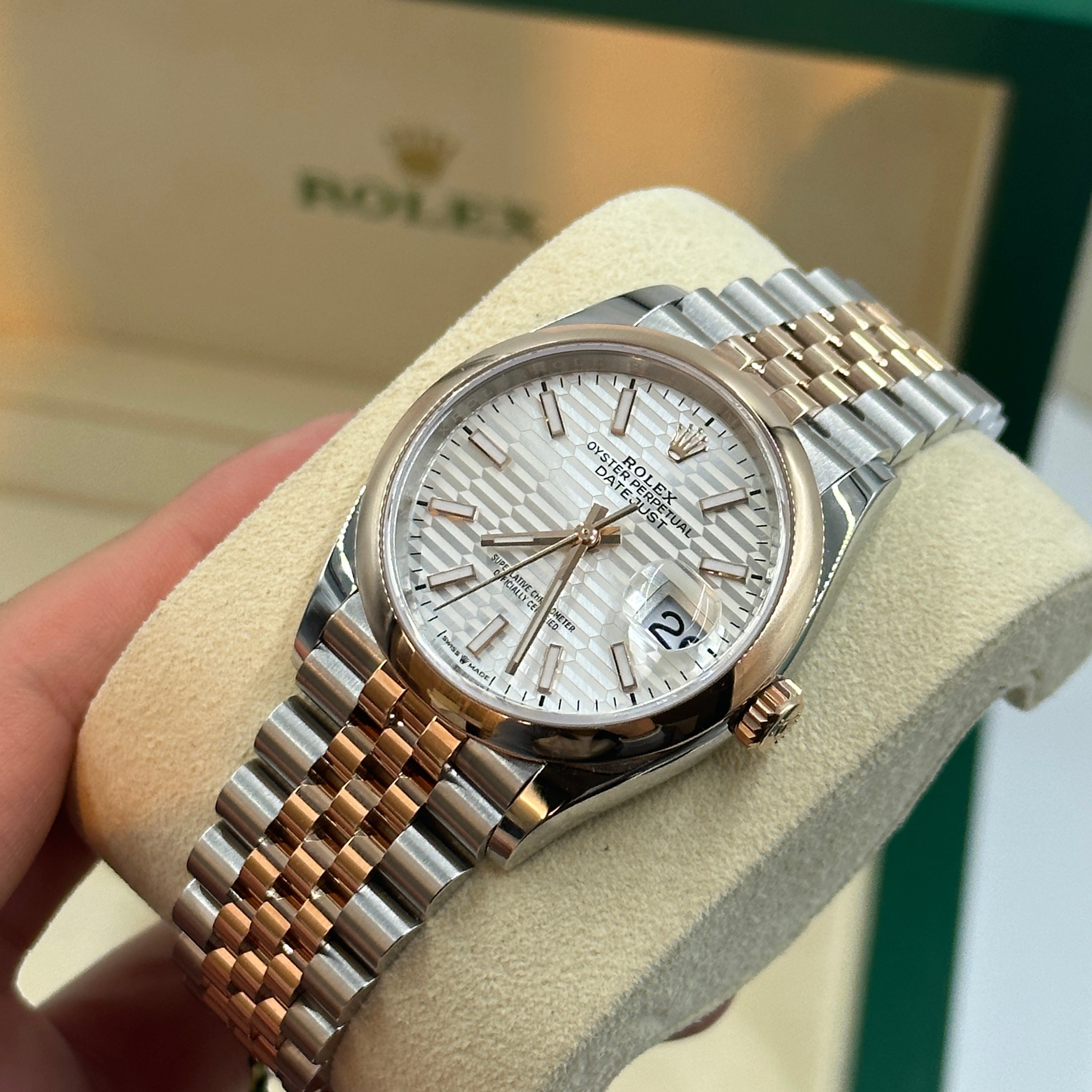 Rolex Datejust 36 126201-0033 Silberne Flöte Jubiläum 2024