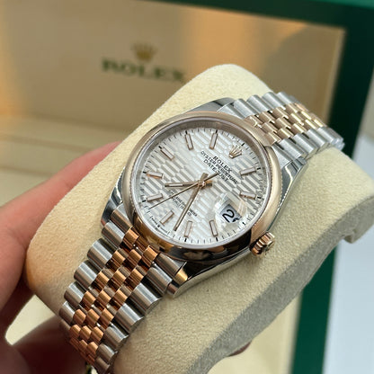 Rolex Datejust 36 126201-0033 Silberne Flöte Jubiläum 2024