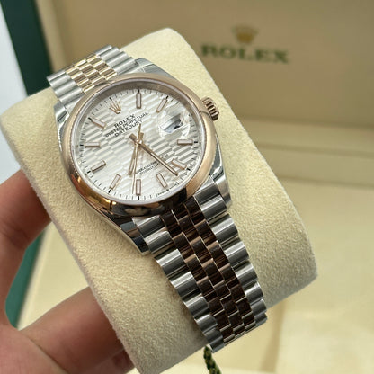Rolex Datejust 36 126201-0033 Silberne Flöte Jubiläum 2024