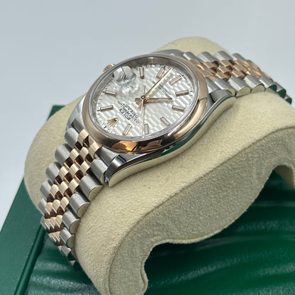 Rolex Datejust 36 126201-0033 Silberne Flöte Jubiläum 2024