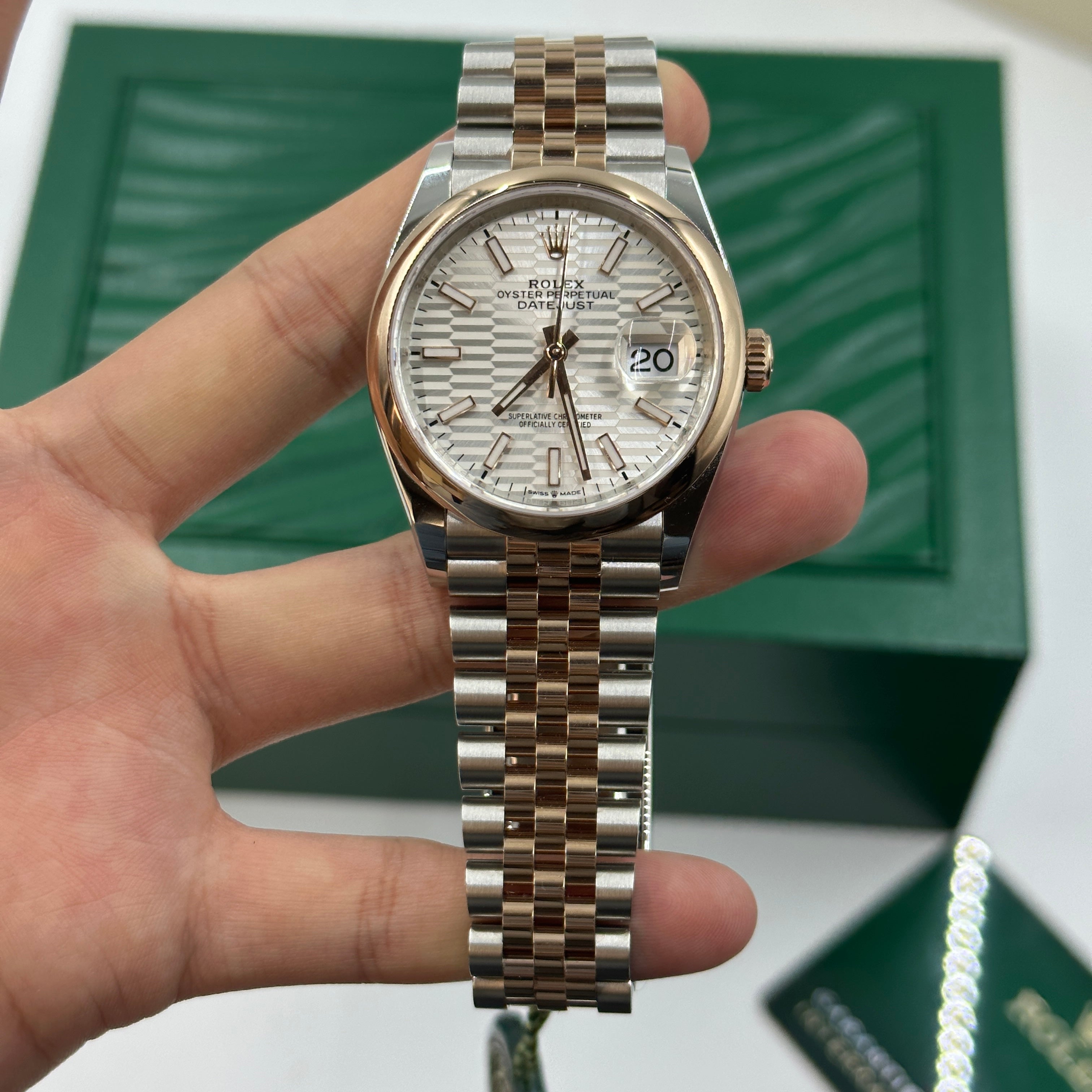 Rolex Datejust 36 126201-0033 Silberne Flöte Jubiläum 2024