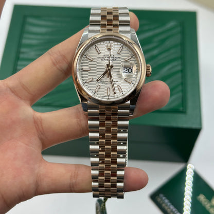 Rolex Datejust 36 126201-0033 Silberne Flöte Jubiläum 2024