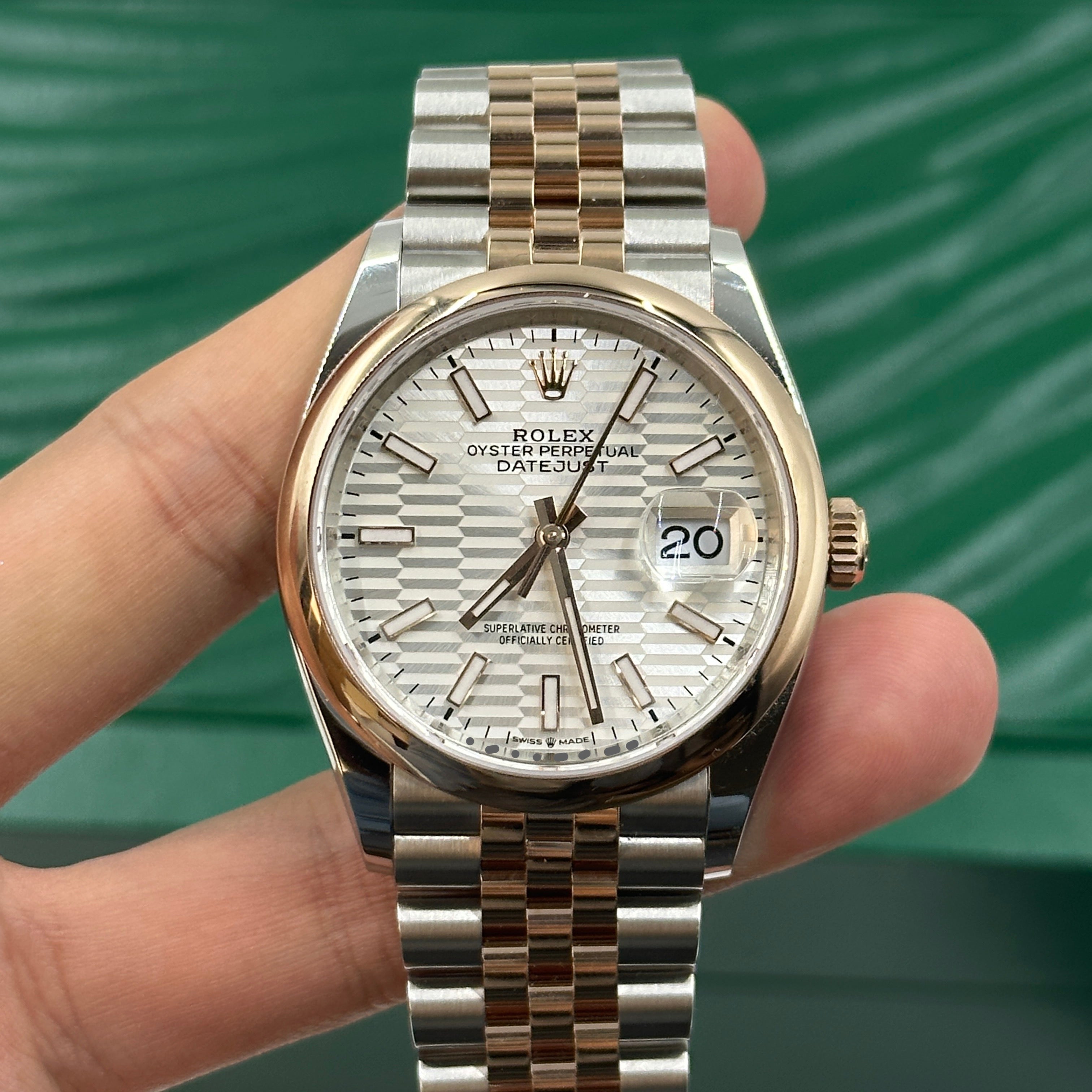 Rolex Datejust 36 126201-0033 Silberne Flöte Jubiläum 2024