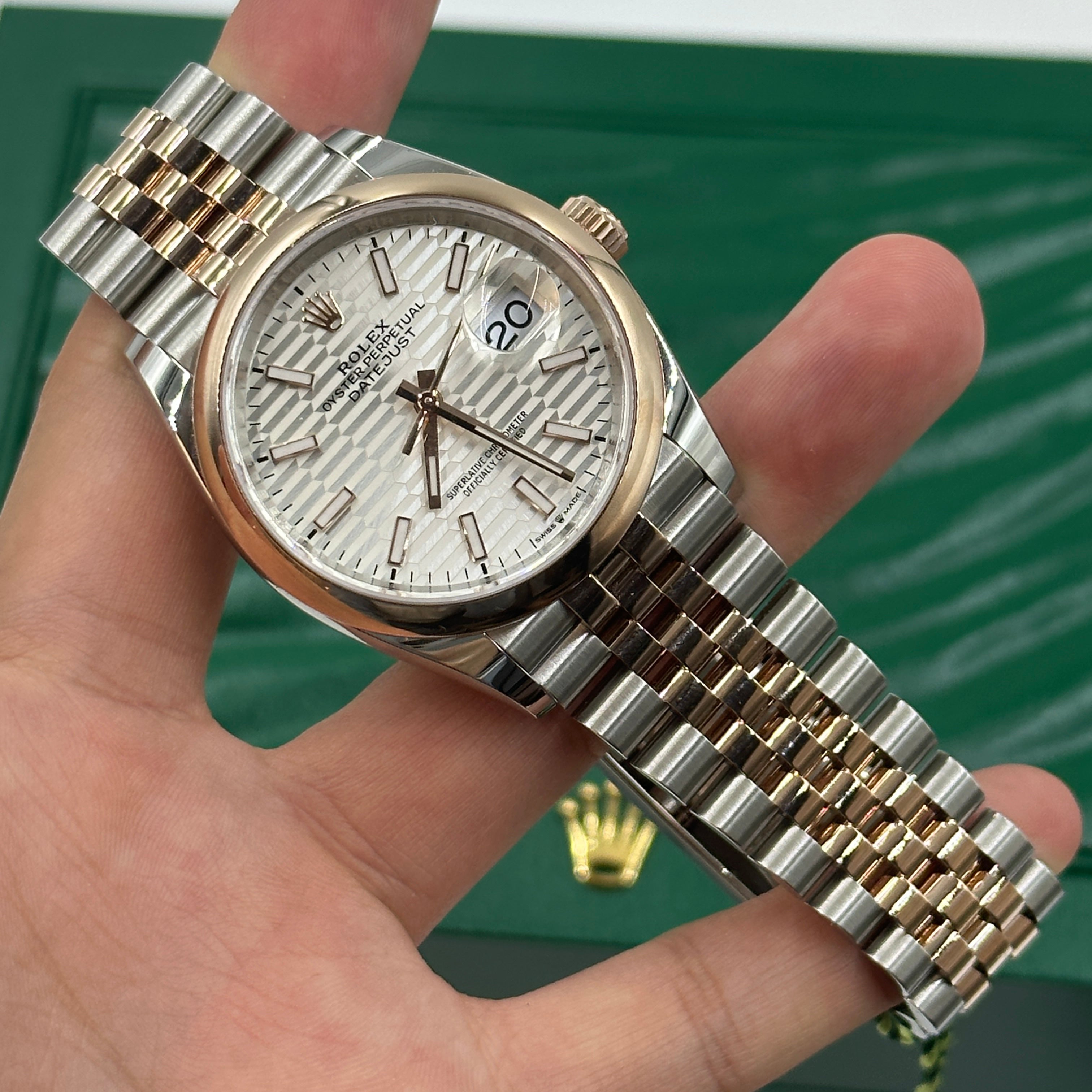 Rolex Datejust 36 126201-0033 Silberne Flöte Jubiläum 2024