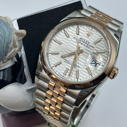 Rolex Datejust 36 126201-0033 Silberne Flöte Jubiläum 2024