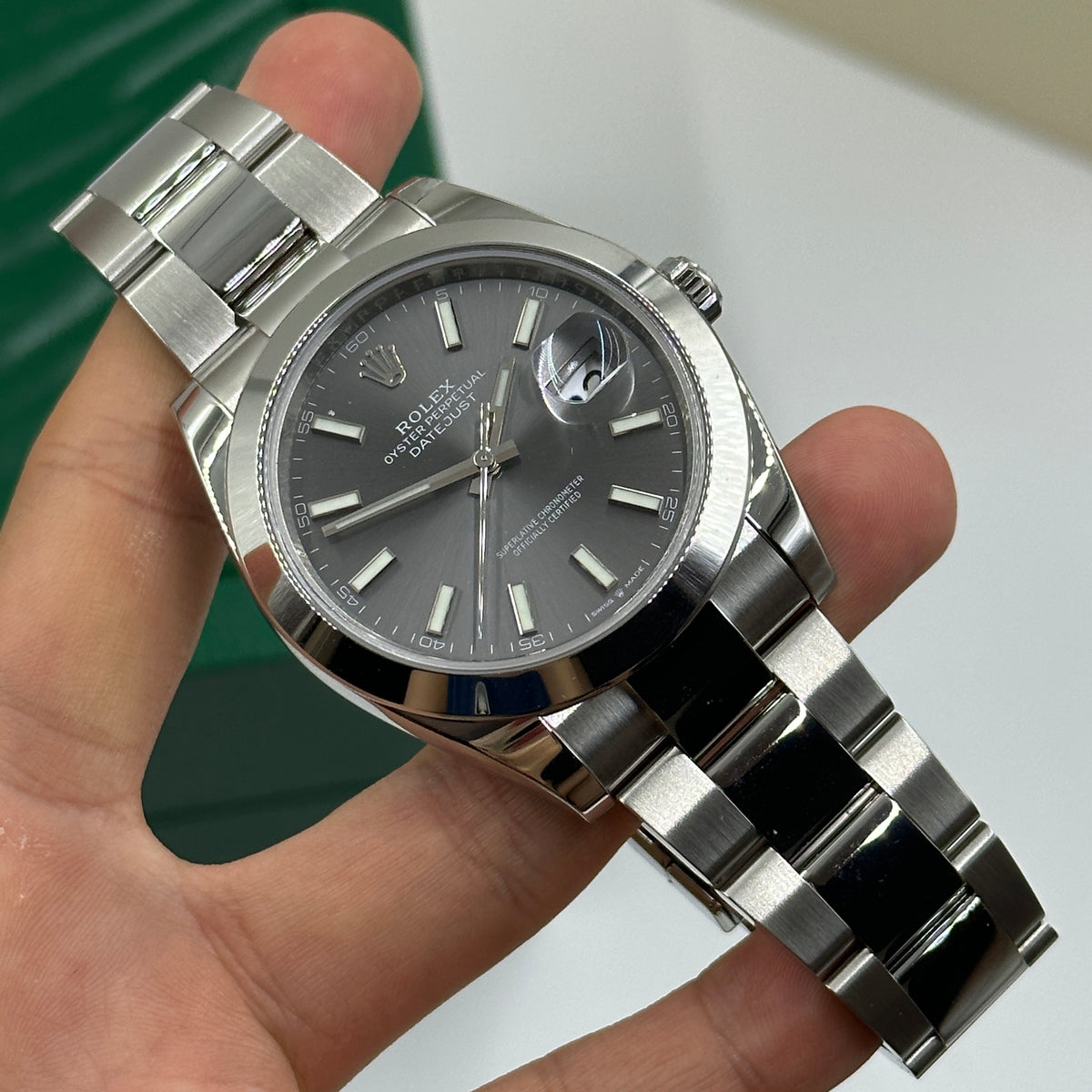 Rolex Datejust 41 126300 Grey Index Dial Oyster 2026