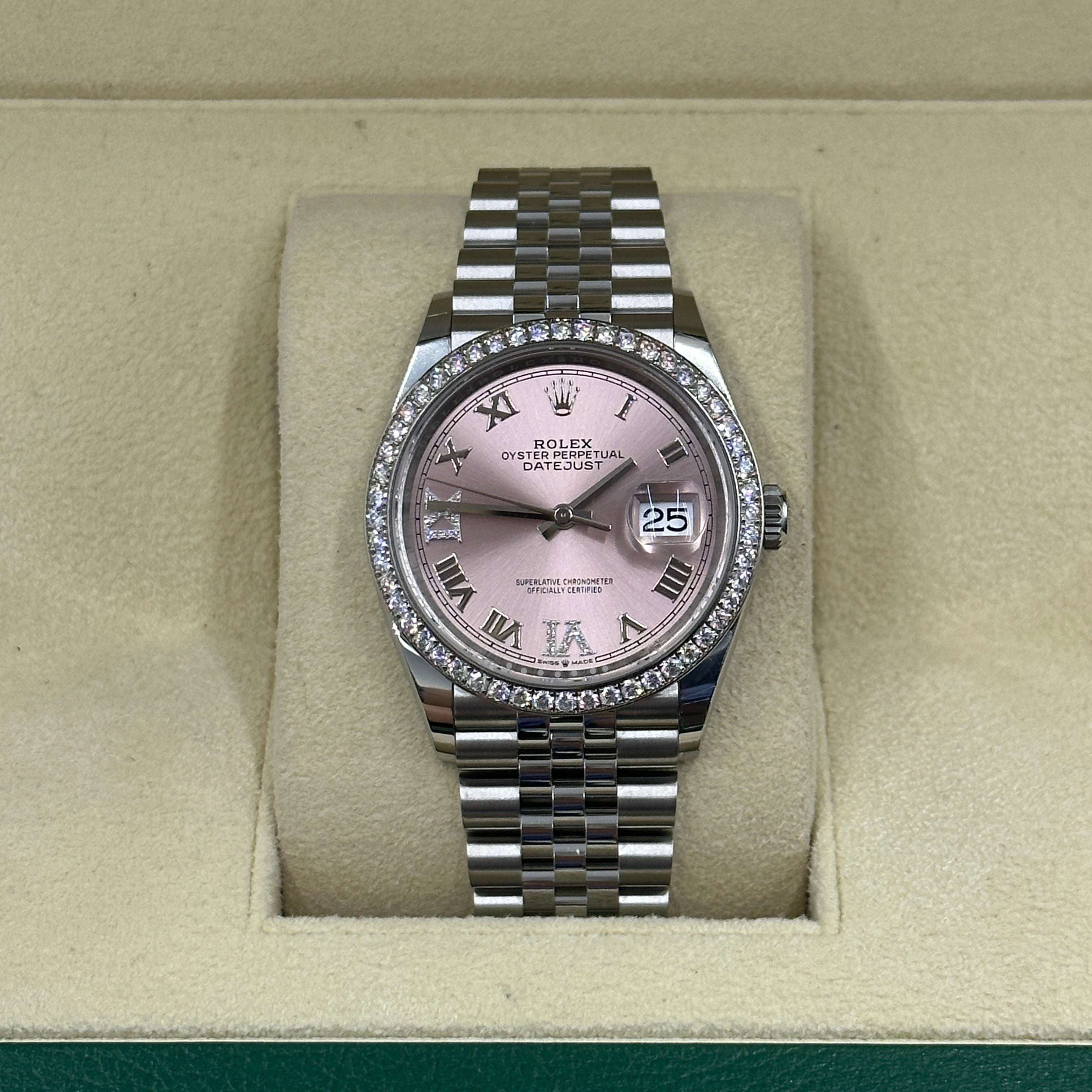Rolex Datejust 36 126284 Pink VIIX Jubilee 2024