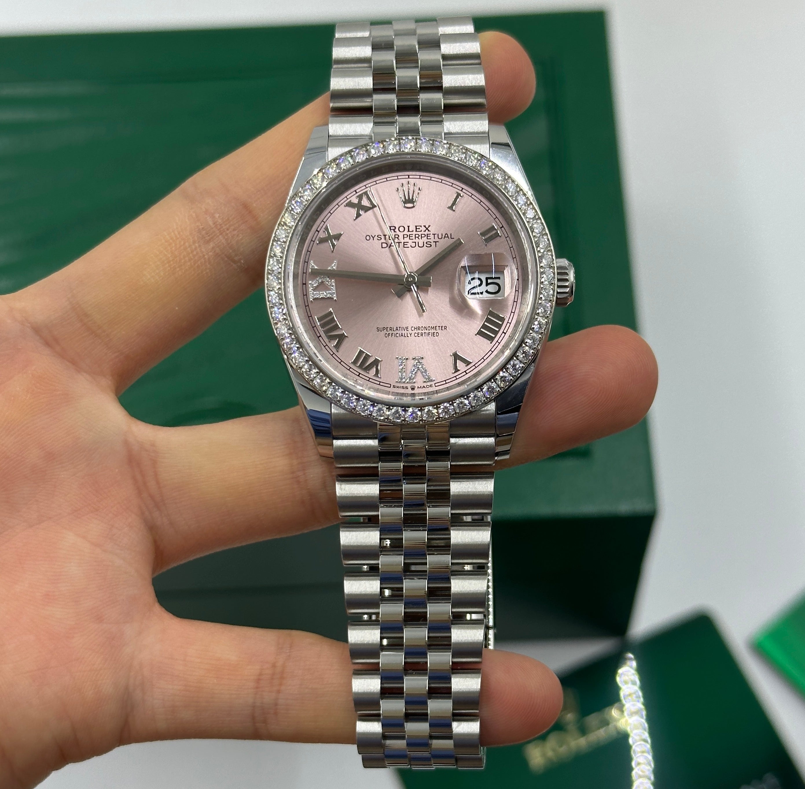 Rolex Datejust 36 126284 Pink VIIX Jubilee 2024