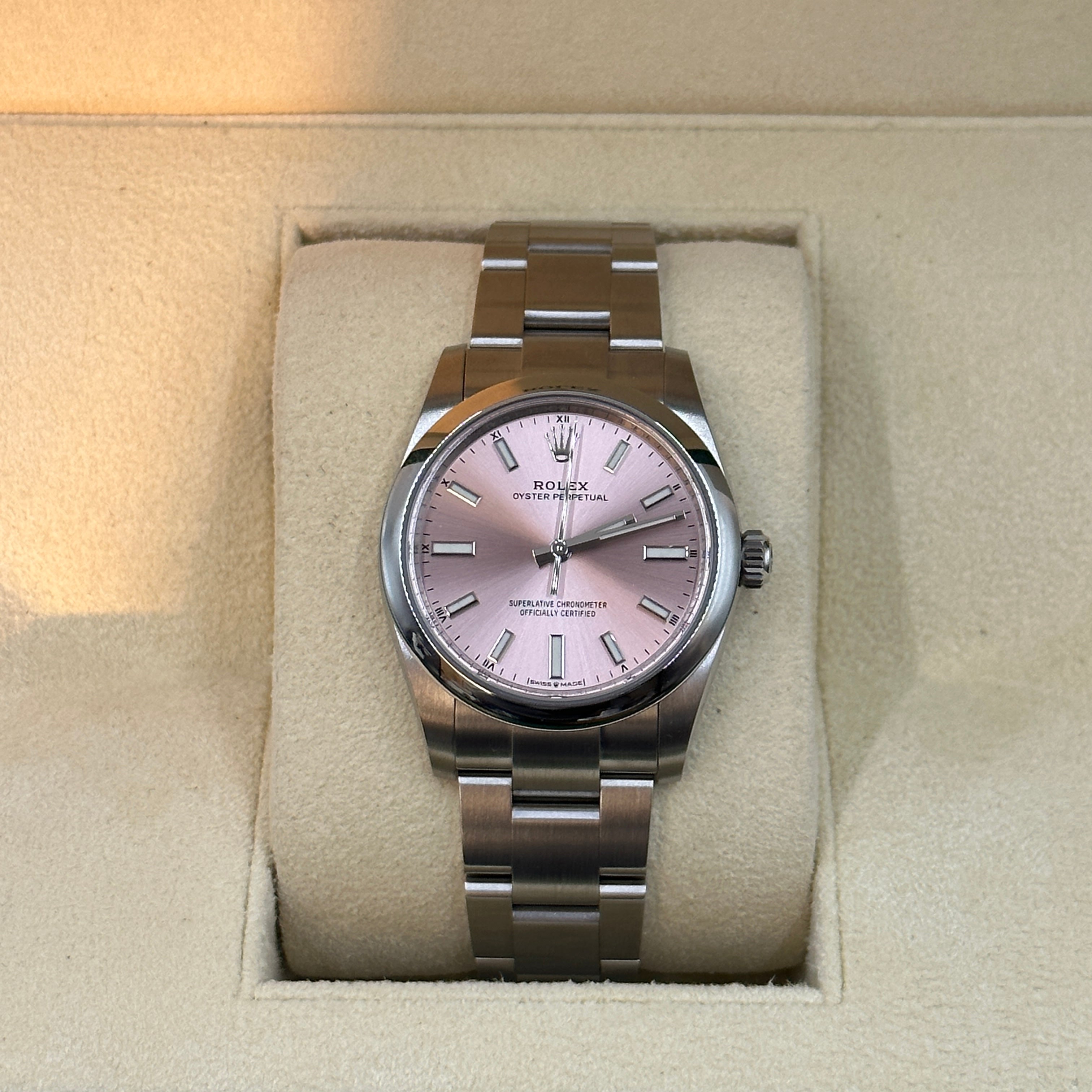 Rolex Oyster Perpetual 34 124200 Rosa 2025