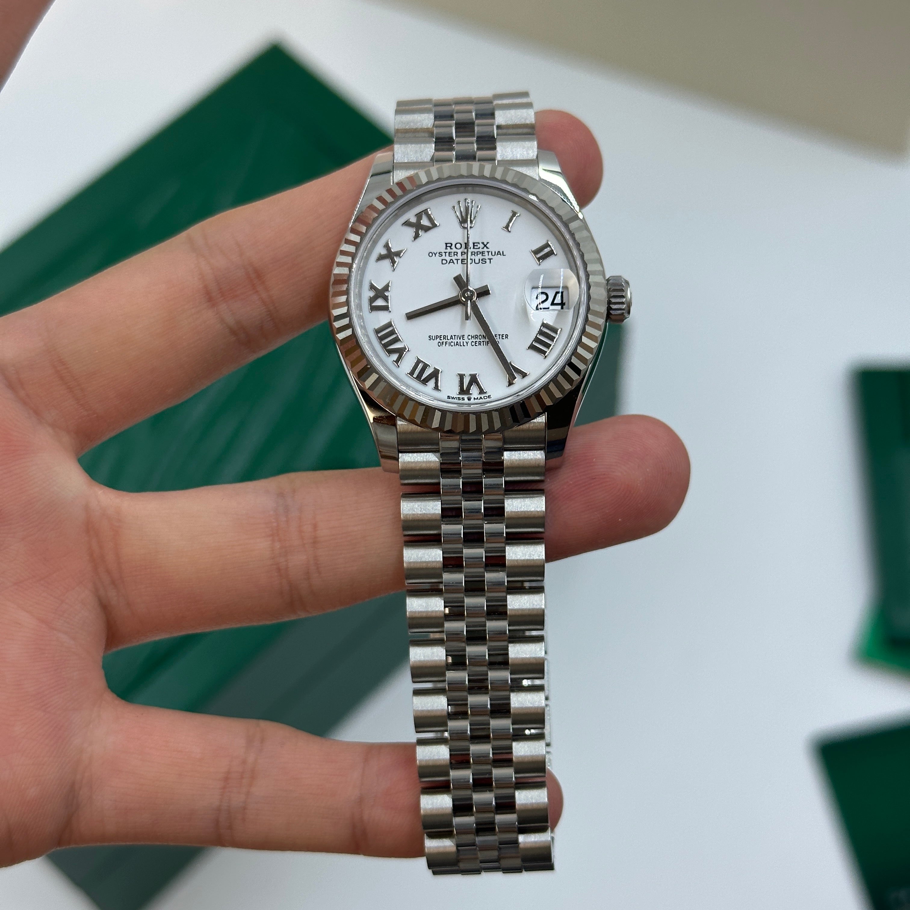 Rolex Datejust 31 278274 Weißes römisches Jubiläum 2025