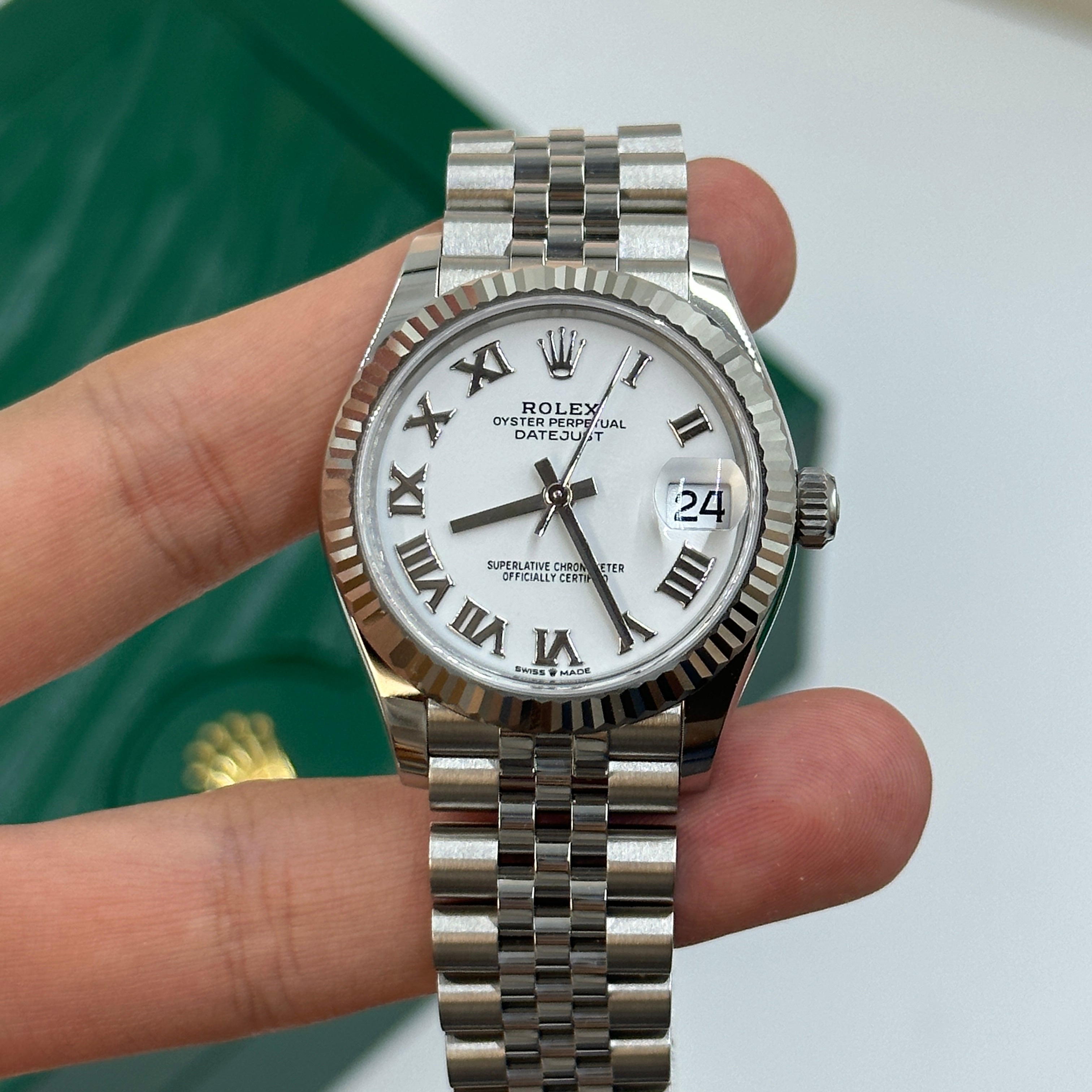Rolex Datejust 31 278274 Weißes römisches Jubiläum 2025
