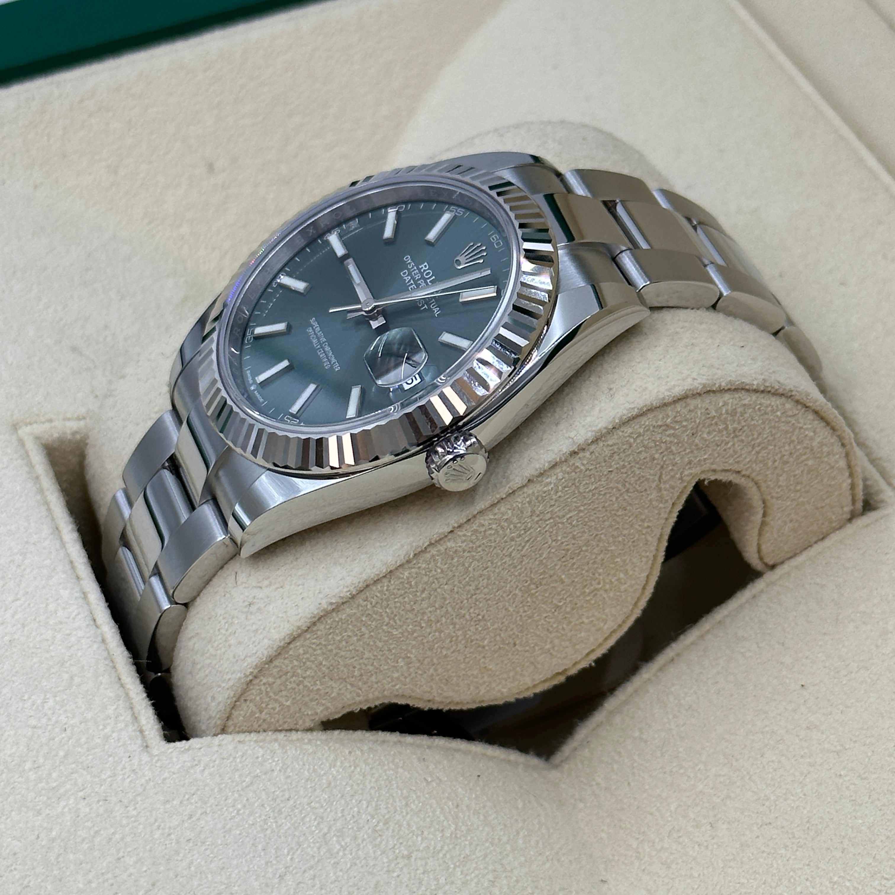Rolex Datejust 41 126334 Mintgrüner Index Oyster 2025