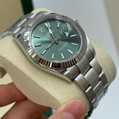 Rolex Datejust 41 126334 Mintgrüner Index Oyster 2025
