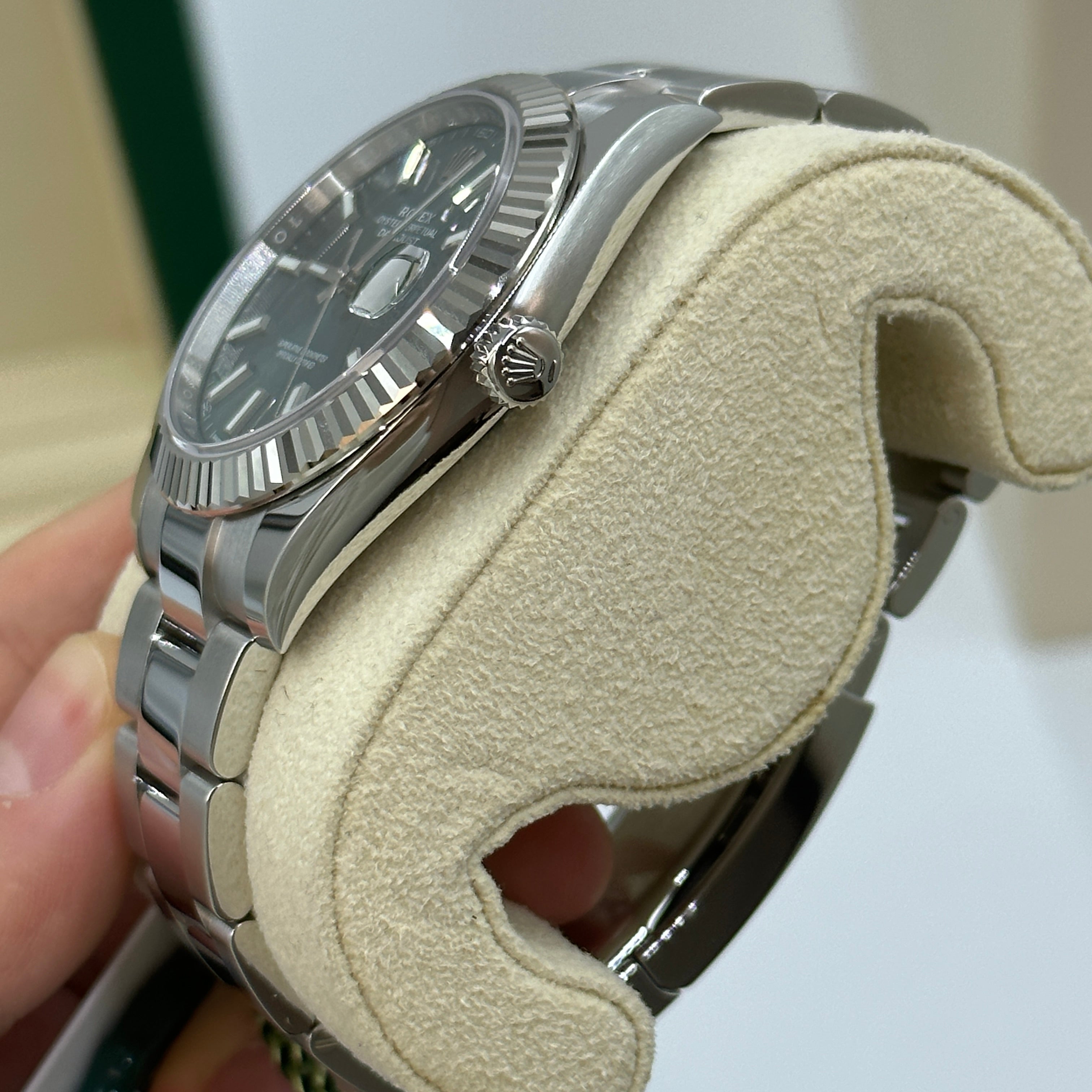 Rolex Datejust 41 126334 Mintgrüner Index Oyster 2025