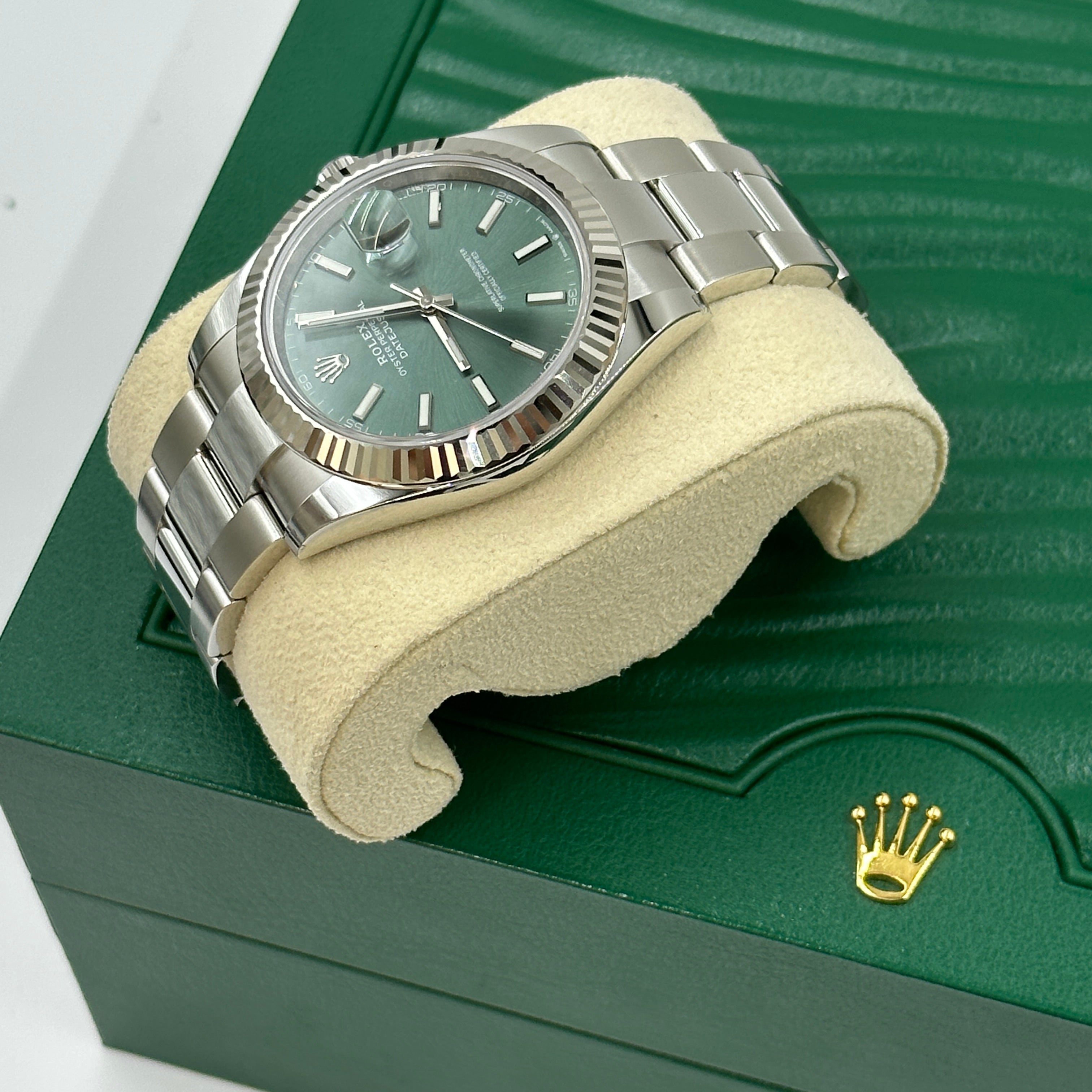Rolex Datejust 41 126334 Mintgrüner Index Oyster 2025