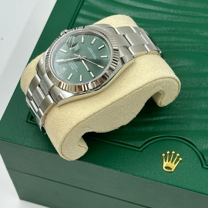 Rolex Datejust 41 126334 Mintgrüner Index Oyster 2025