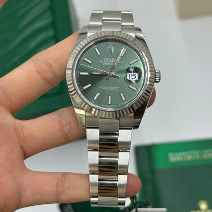 Rolex Datejust 41 126334 Mintgrüner Index Oyster 2025