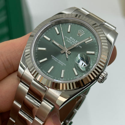 Rolex Datejust 41 126334 Mintgrüner Index Oyster 2025