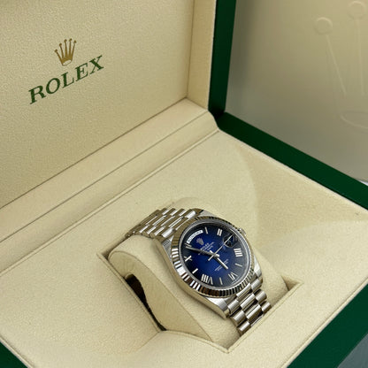 Rolex Day-Date 40228239 BLUE OMBRE ROMAN